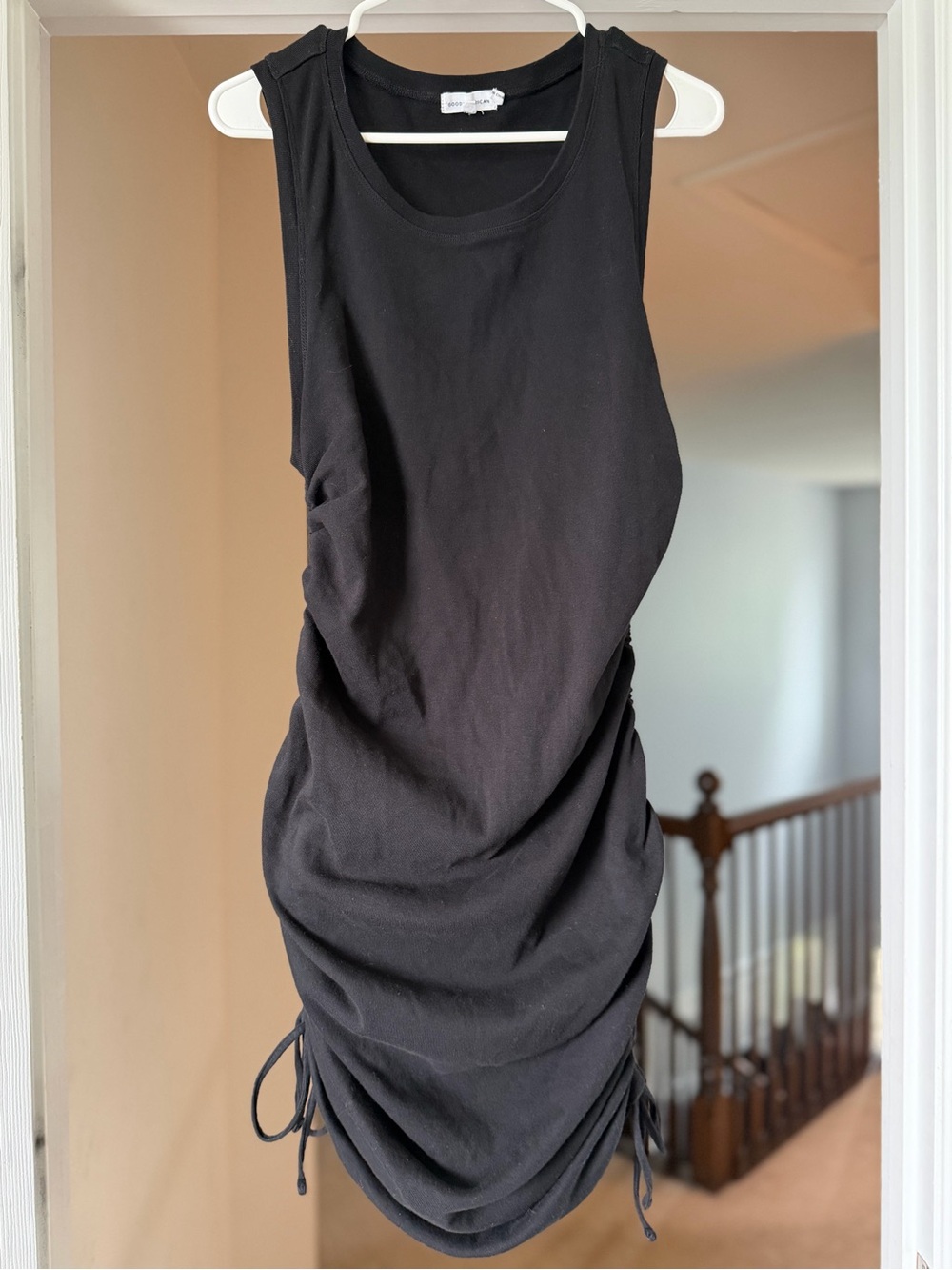 Good American Black Sleeveless Dress. Size 6